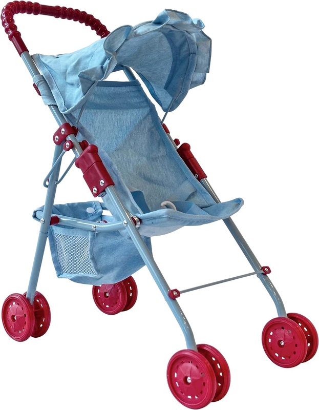 My First Baby Doll Stroller for Toddlers 3 Year Old Girls, Little Kids | Folding