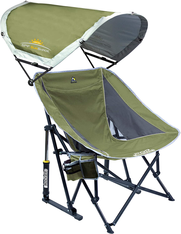 "Ultimate Relaxation: Sunshade Pod Rocker - The Perfect Rocking Beach Chair"