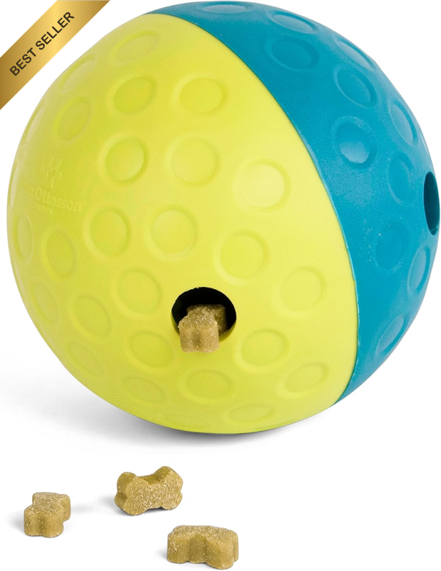 Nina Ottosson by  Treat Tumble Blue Interactive Treat-Dispensing Puzzle Dog Toy,