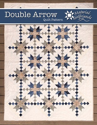 Double Arrow Quilt Pattern by Material Girlfriends Various Sizes