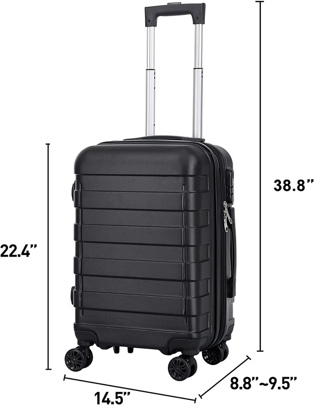 21 Inch Carry on Luggage Hardside Expandable Luggage with Spinner Wheels, Height