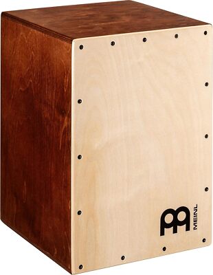 Meinl Compact Jam Cajon Box Drum Light Brown 100 Baltic Birch Perfect for Beg...