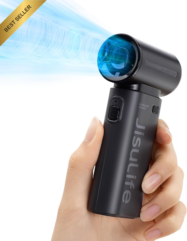 Portable Handheld Fan Life9, Turbo Power High Speed Air [12H Max Cooling Time],