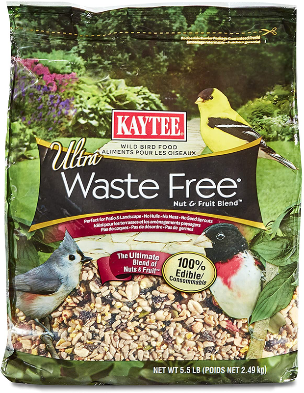 Kaytee Ultra Waste Free Nut and Fruit Blend, 100% Edible Wil