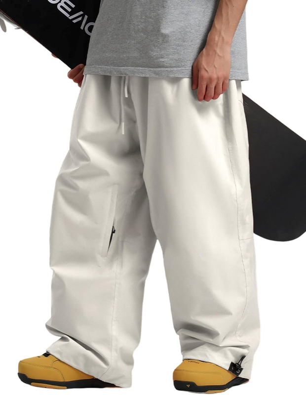 Men Women Snow Pants Baggy Snowboard Pant Ski Loose Waterproof Windproof Warm for Winter