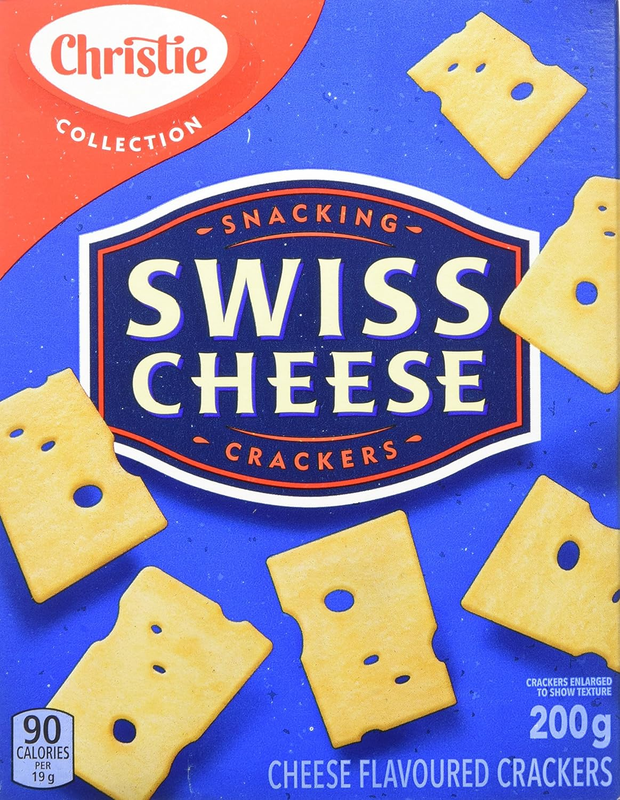 Christie Swiss Cheese Crackers, 200G/7.05 Ounces {Imported from Canada}