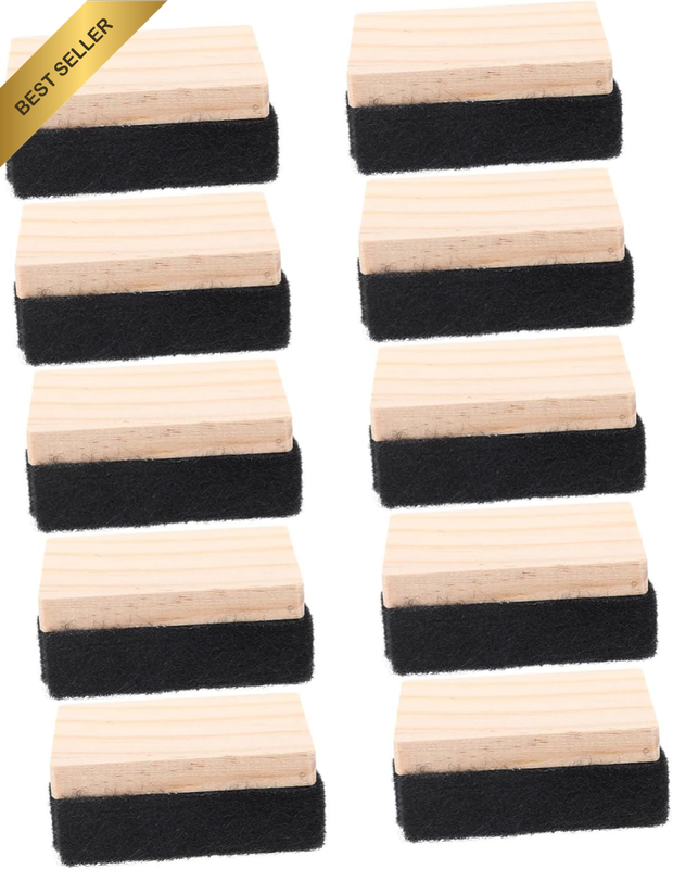 12Pcs Chalkboard Erasers Reusable Lightweight Dry Erase Dusters for Classroom Ho