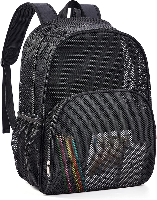 , See Through College Mesh Backpack For Work, Sports Eve