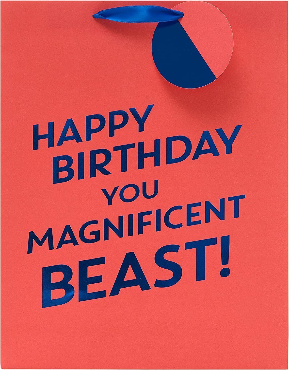Happy Birthday You Magnificent Beast! Large Gift Bag | eBay Happy Birthday You Magnificent Beast! Large Gift Bag | eBay