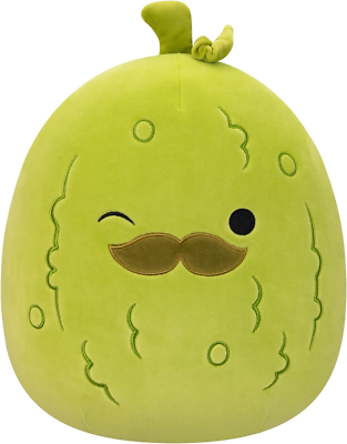 Squishmallows Original 12-Inch Charles Pickle with Mustache 