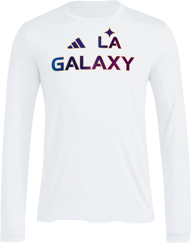 adidas Men's Los Angeles Galaxy Pre-Game Long Sleeve T-Shirt
