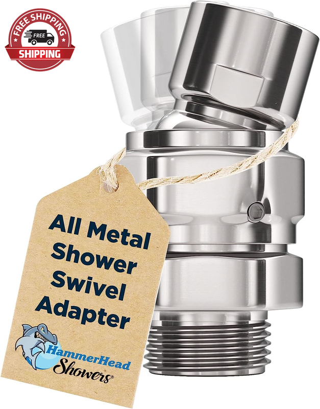 Swivel Ball Adapter, Chrome | Adjustable Pivot Ball To Adj