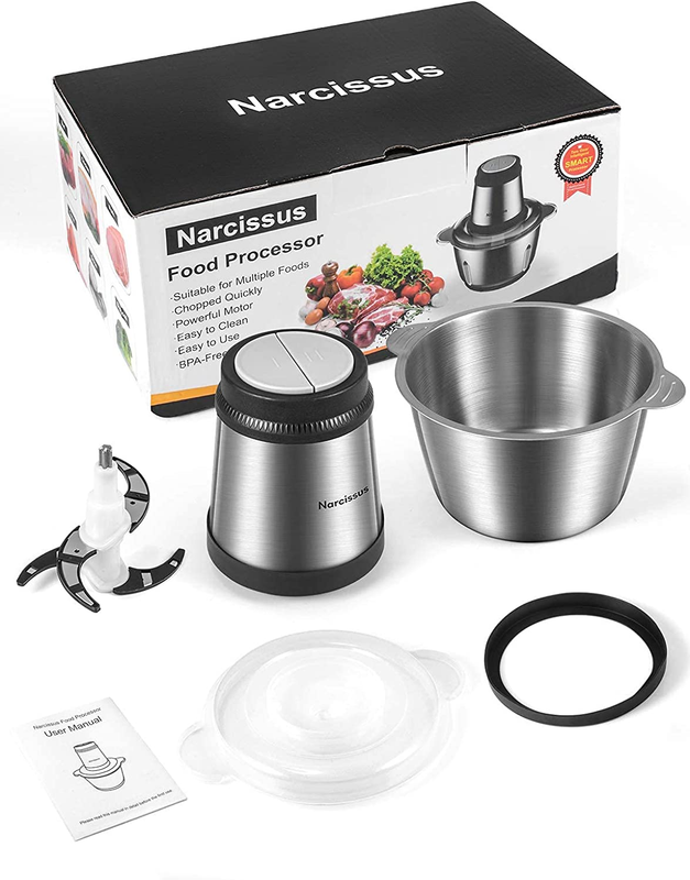 Cuisinart Metal Food Processor Spiralizer 8-Cup 500W Meat and Vegetables Grinder