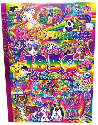 Lisa Frank Stickermania - Over 1850 Stickers! 25 Design Pages & 20...