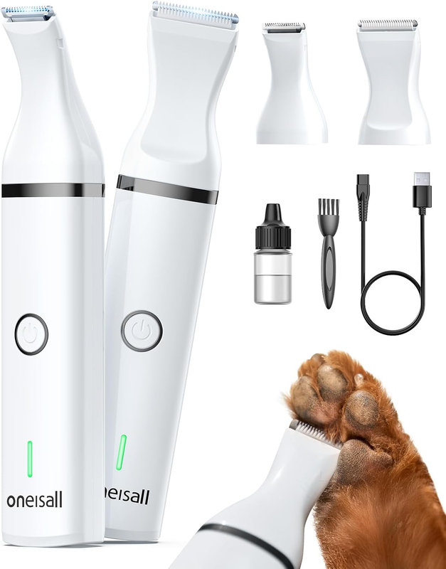 Dog Clippers with Double Blades,Cordless Small Pet Hair Groomi...