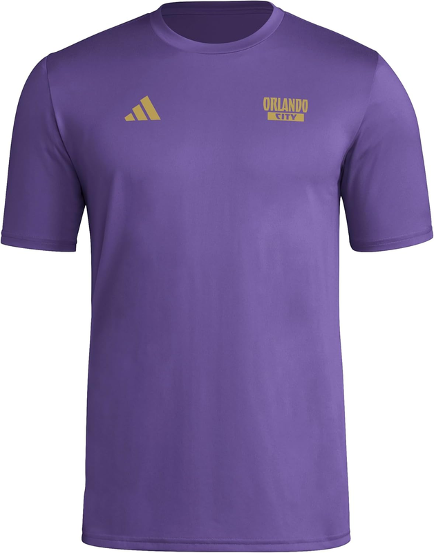 Adidas Mens Orlando City Sc Local Warp Pre-Game Short Sleeve T-Shirt