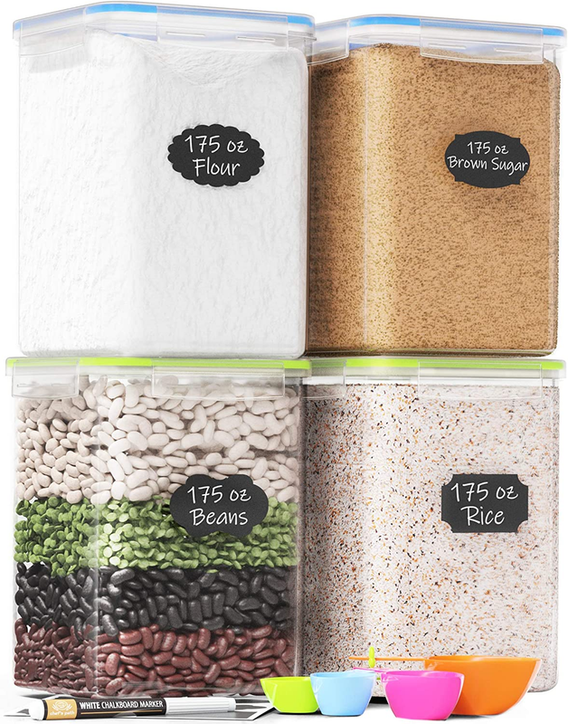 S With Lids For Flour & Sugar (4 Pc, 1