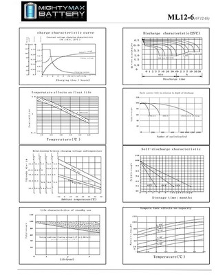 Mighty Max 6V 12AH F2 Replacement Streamlight Litebox Battery