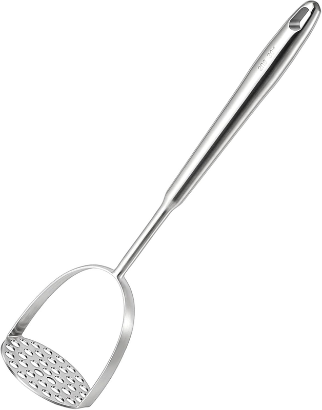 Heavy Duty Potato Masher – Professional Integrated Stainless Steel Masher for Po