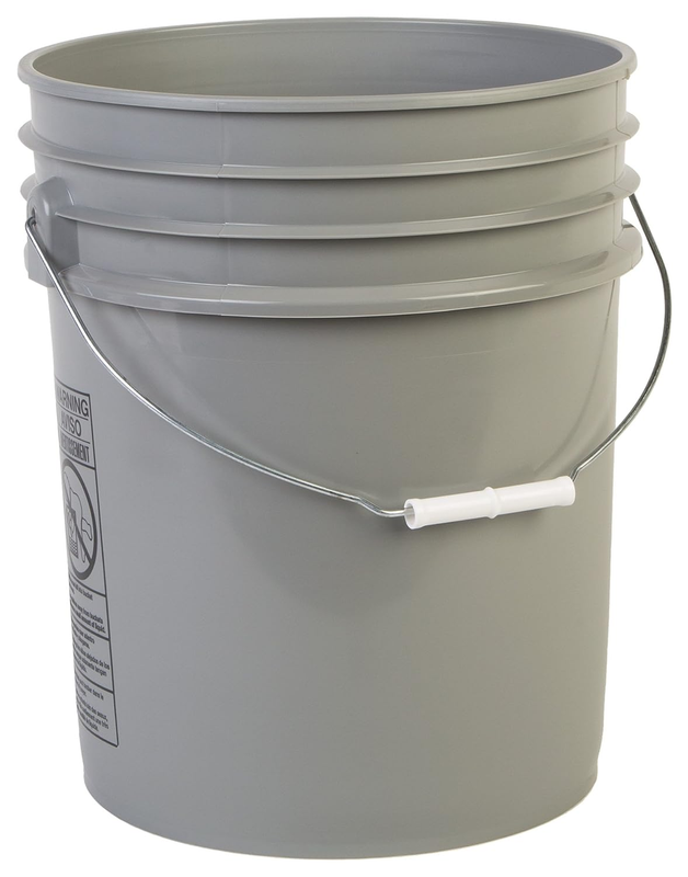 Premium 5 Gallon Bucket HDPE Gray 1 Pack 7445006879831 eBay