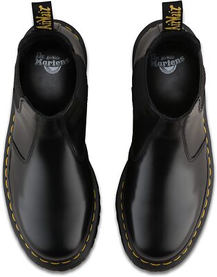 Pre-owned Dr. Martens 2976 Quad Boots Black Polished Smooth