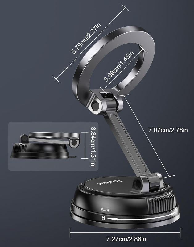 Phone Holder Car for MagSafe, [20xN52 Strong Magnets] Magnetic Car Phone Holder