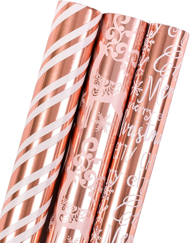 Christmas Wrapping Paper Roll - Mini Roll - 17 Inch X 120 Inch per Roll