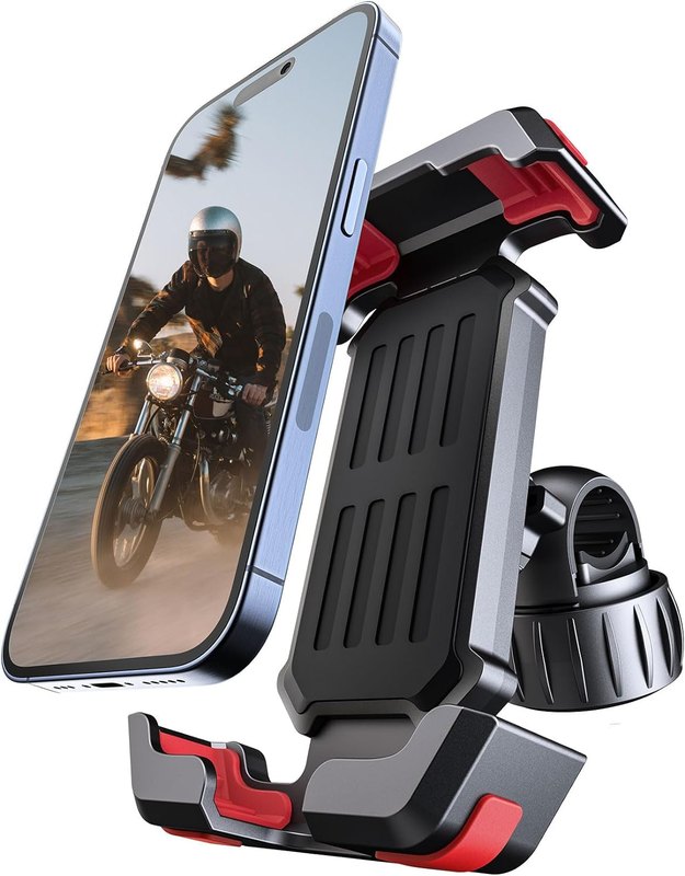Motorcycle Bike Phone Holder, [Upgraded 3S Quick Install] [7