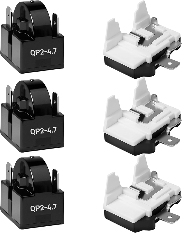 Compressor Start Relay QP-02 for Refrigerator Freezer Cooler Mini Fridge