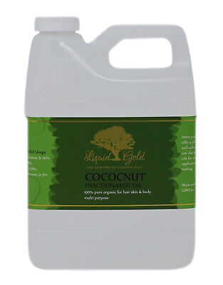 32 oz Premium Fractionated Coconut Oil Pure Organic Fresh Best Quality Skin (Best Coconut Oil For Skin Care)