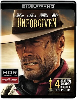 Unforgiven (4K Ultra HD, Blu-ray, 1992) NEW