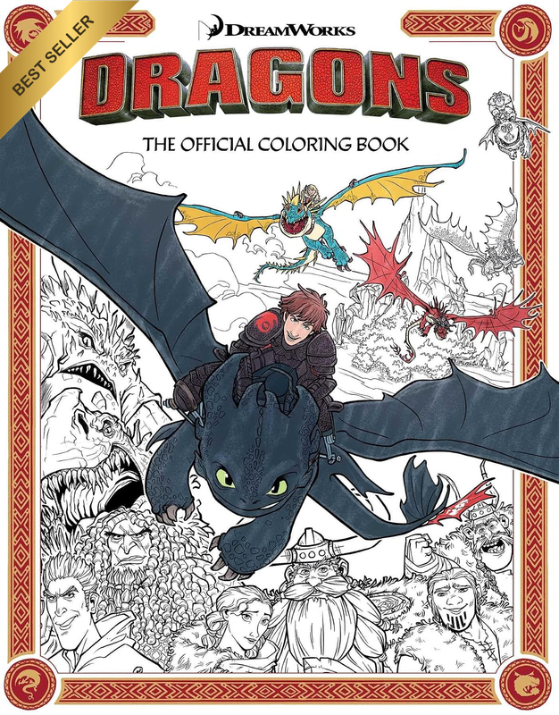 Dreamworks Dragons: the Official Coloring Book