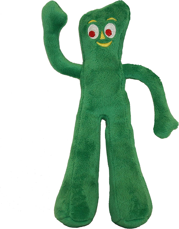 Multipet Gumby Plush Filled Dog Toy, Green, 9 Inch (Pack of 