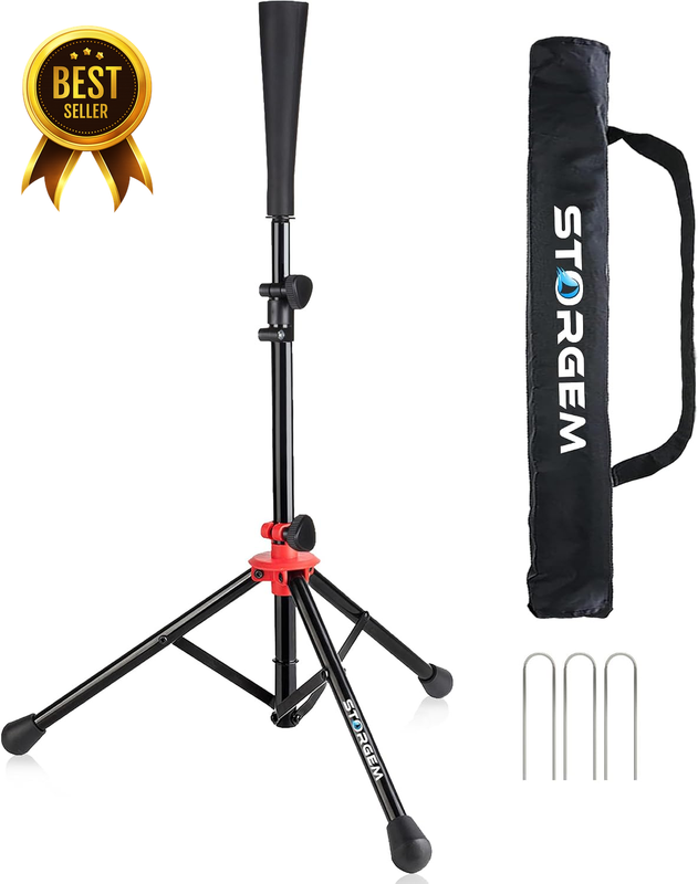 Baseball Softball Batting Tee, Adjustable Height Tripod Stand