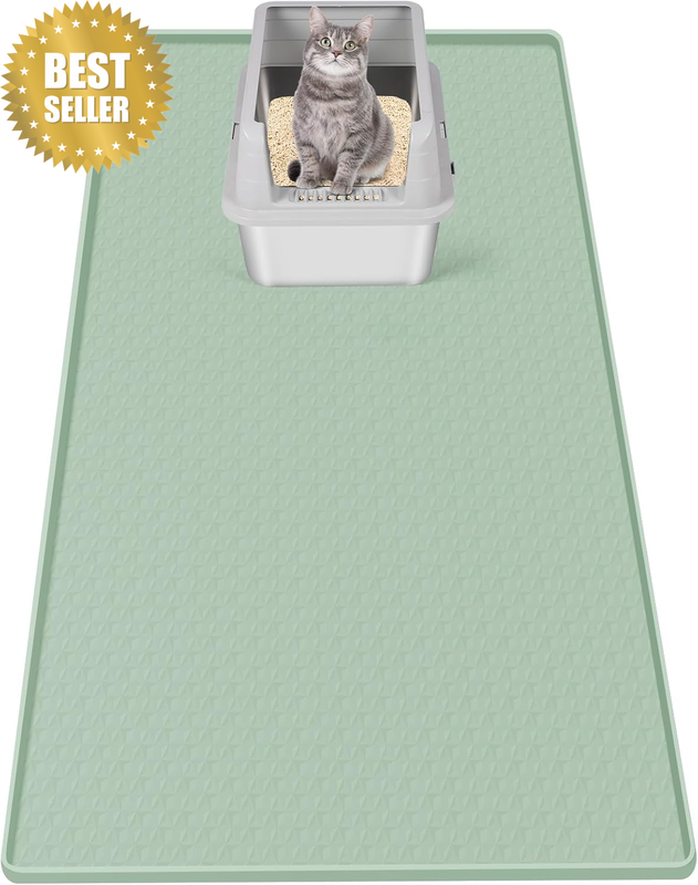 Cat Litter Mat, Extra Large 130 X 65 Cm Silicone Mat Litter Trapping Mat for Sca