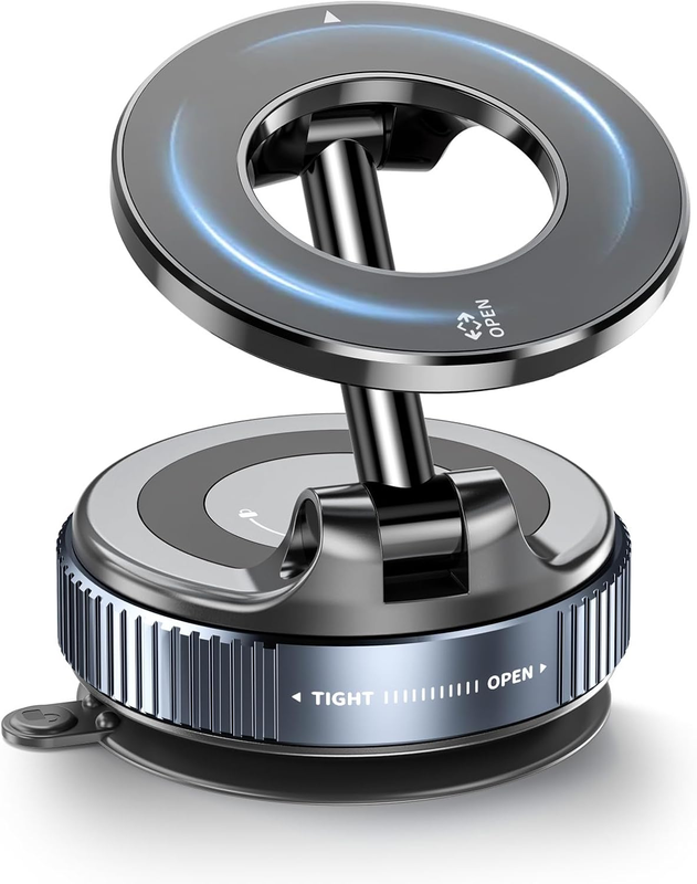 Vacuum Magnetic Car Phone Holder for MagSafe, 360°Magnetic Phone Holder for Car