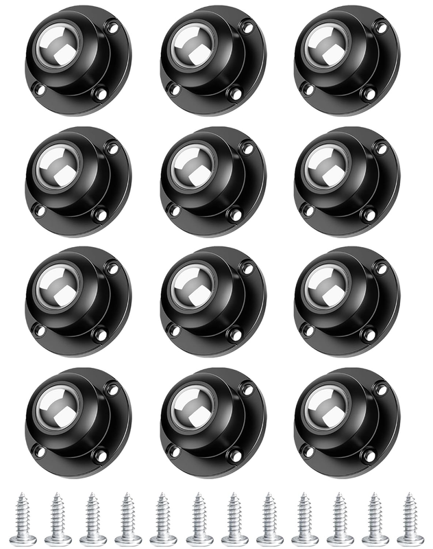 Self Adhesive Caster Wheels 1 Inch Swivel Wheels Low Profile for Furniture 360 D