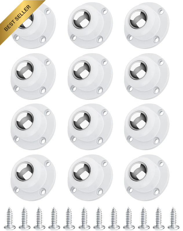 Self Adhesive Caster Wheels 1 Inch Swivel Wheels Low Profile for Furniture 360 D