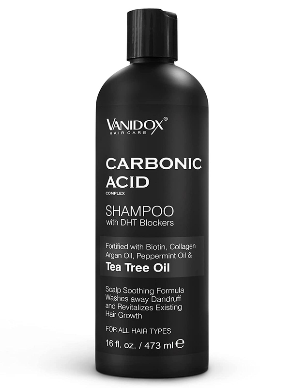 Carbonic Acid Shampoo for Men and Women - Made in USA - Scalp Exfoliator - Dry S