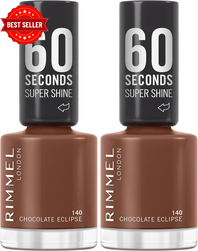 60 Seconds Super Shine Nail Polish - Chocolate Eclipses (Pack of 2)