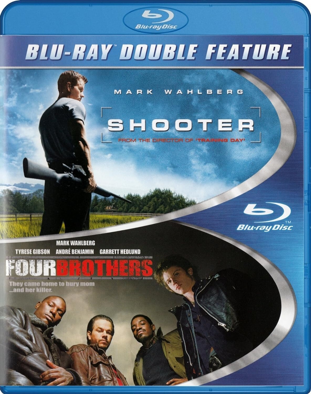 Mark Wahlberg Double Feature- BLU-RAY Shooter/Four Brothers
