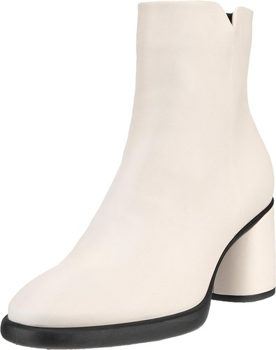 Pre-owned Ecco Women's Sculpted Luxury 55mm Ankle Boot In Limestone