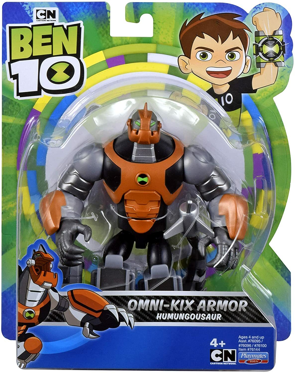 BEN 10 OMNI-KIX ARMOR HUMUNGOUSAUR FIGURE DINO BATTLER HERO
