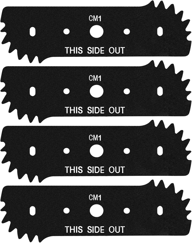 Edger Blades 7.5" 4 Pack for Worx WG895 WG896 Electric Lawn Edger Steel Blade