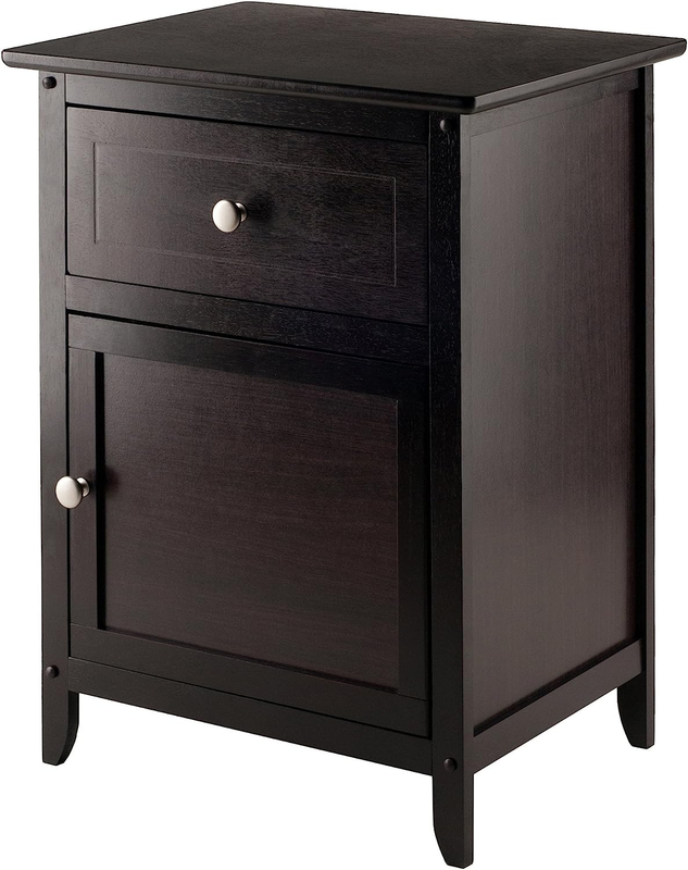 Winsome Eugene Accent Table, 18.9 Inches, Espresso
