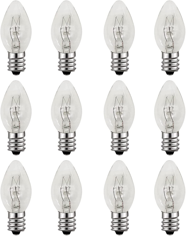 12 Pack Salt Rock Lamp Bulb 15 Watt Light Bulbs for Himalayan Salt Lamps