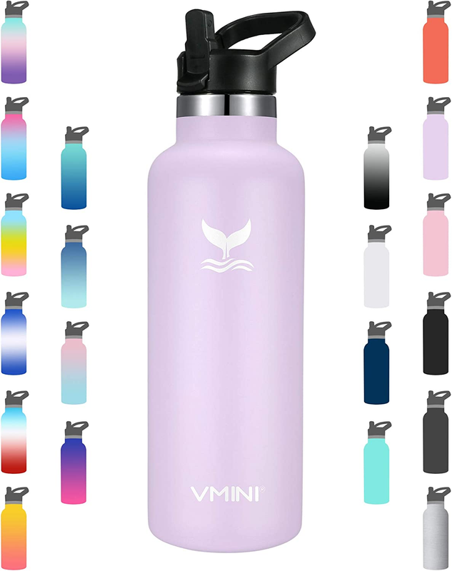 Vmini Water Bottle - Standard Mouth Stainless Steel & Vacuum Insulated Bottle, N