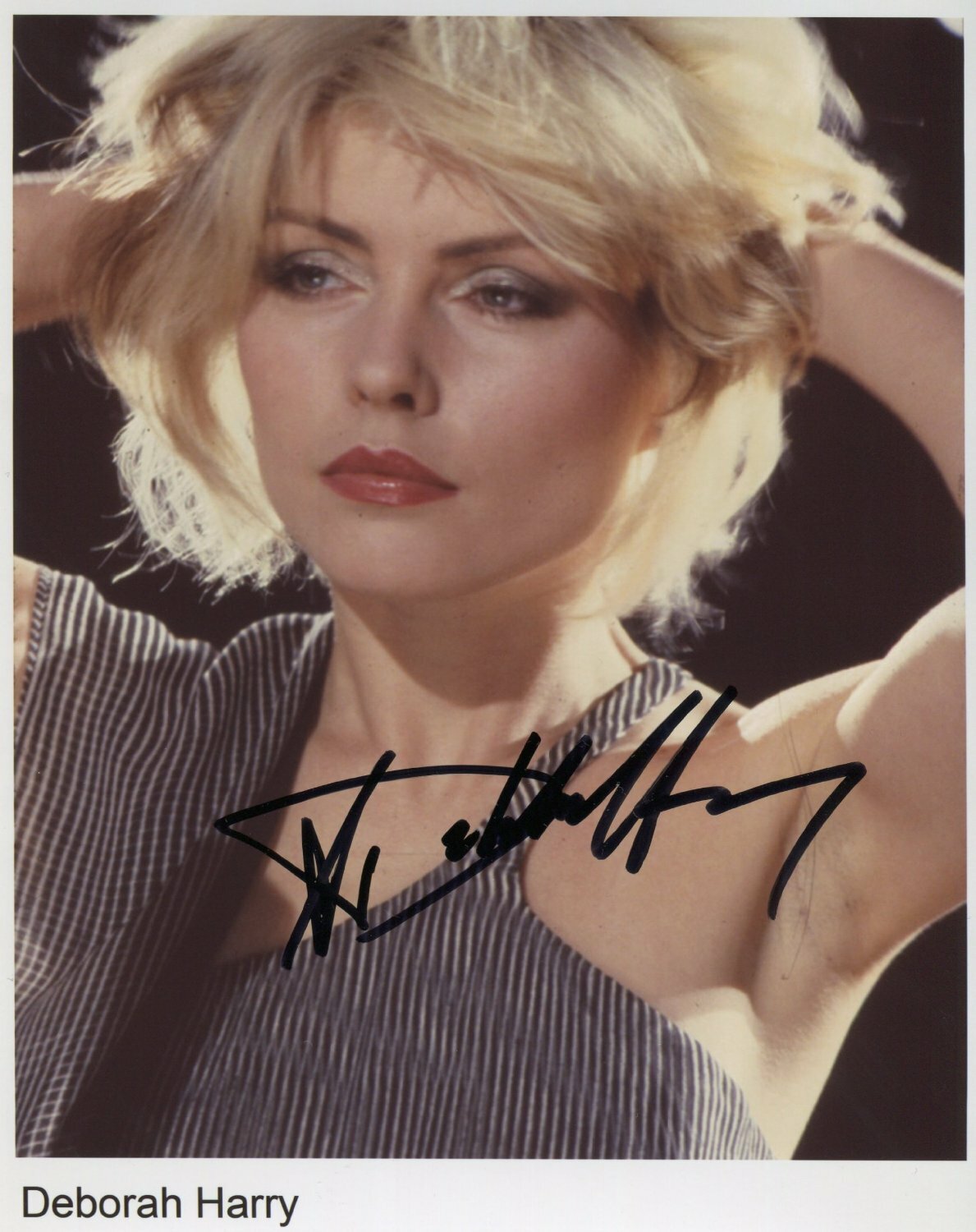 Deborah Harry Blondie w/reproduction signature archival