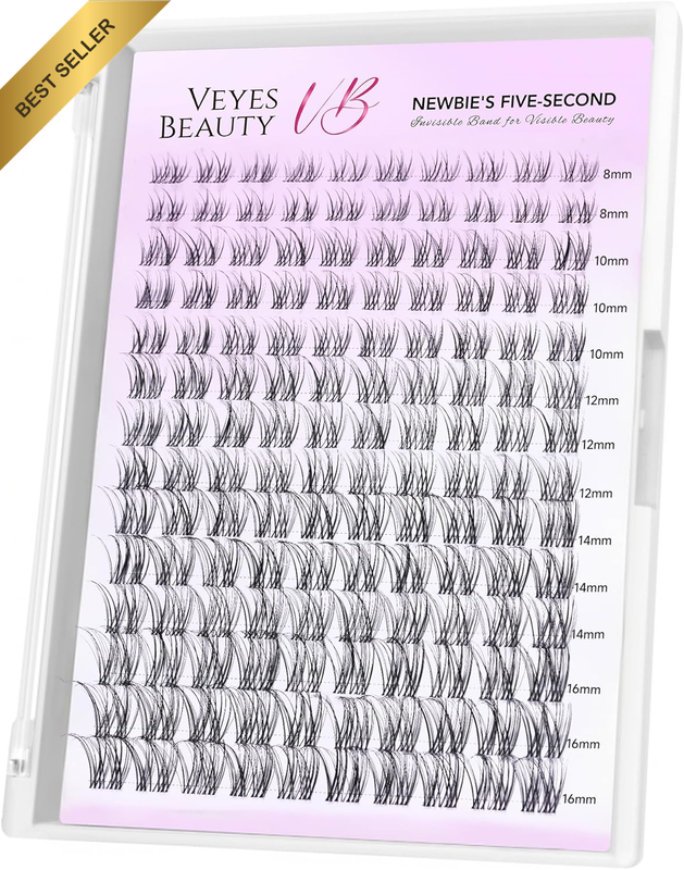 Lash Clusters Eyelash Extensions Thin & Invisible Band DIY Individual False Eyel