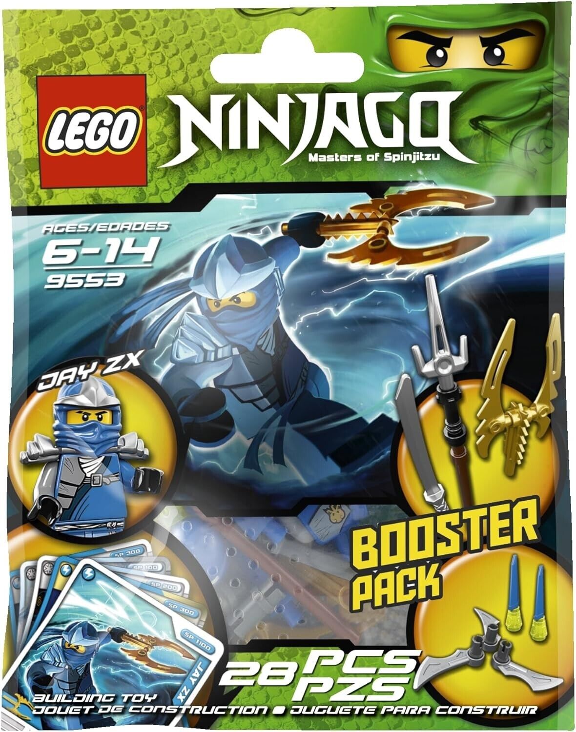 LEGO NINJAGO 9553 Jay ZX BOOSTER PACK, New and Factory LEGO NINJAGO 9553 Jay ZX BOOSTER PACK, New and Factory